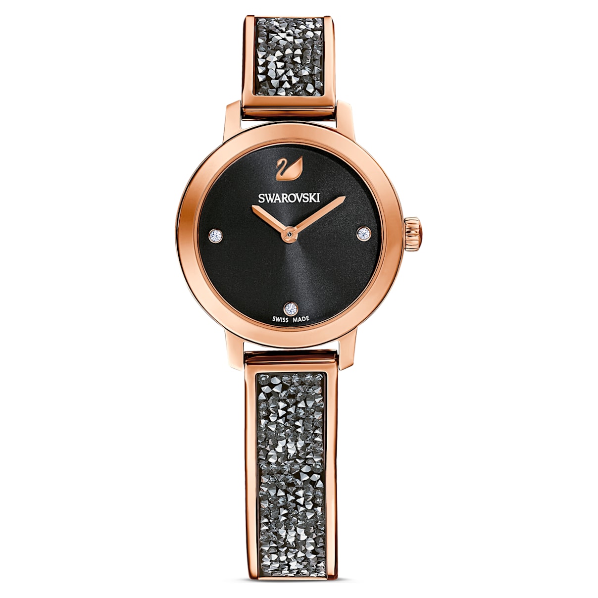 Swarovski Montre Cosmic Rock, Fabriqué en Suisse, Bracelet en métal, Noir, Finition or rose
Swarovski Montre Cosmic Rock, Fabriqué en Suisse, Bracelet en métal, Noir, Finition or rose