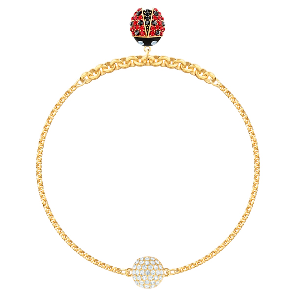 Swarovski Strand Remix Collection, Cierre magnético, Mariquita, Rojo, Baño tono oro
Swarovski Strand Remix Collection, Cierre magnético, Mariquita, Rojo, Baño tono oro