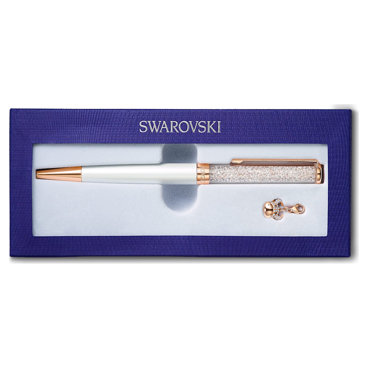Swarovski Penna a sfera Crystalline Chinese New Year Ox, Bue, Bianco, Laccato bianco, placcato color oro rosa
Swarovski Penna a sfera Crystalline Chinese New Year Ox, Bue, Bianco, Laccato bianco, placcato color oro rosa