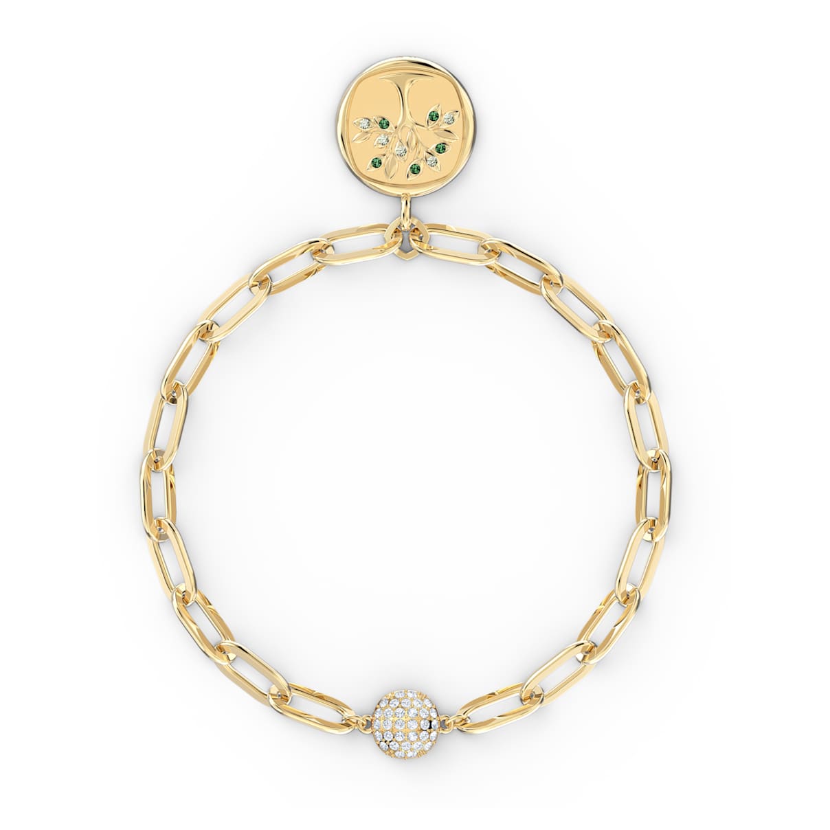 Swarovski The Elements bracelet, Magnetic closure, Earth element, Tree, Green, Gold-tone plated
Swarovski The Elements bracelet, Magnetic closure, Earth element, Tree, Green, Gold-tone plated