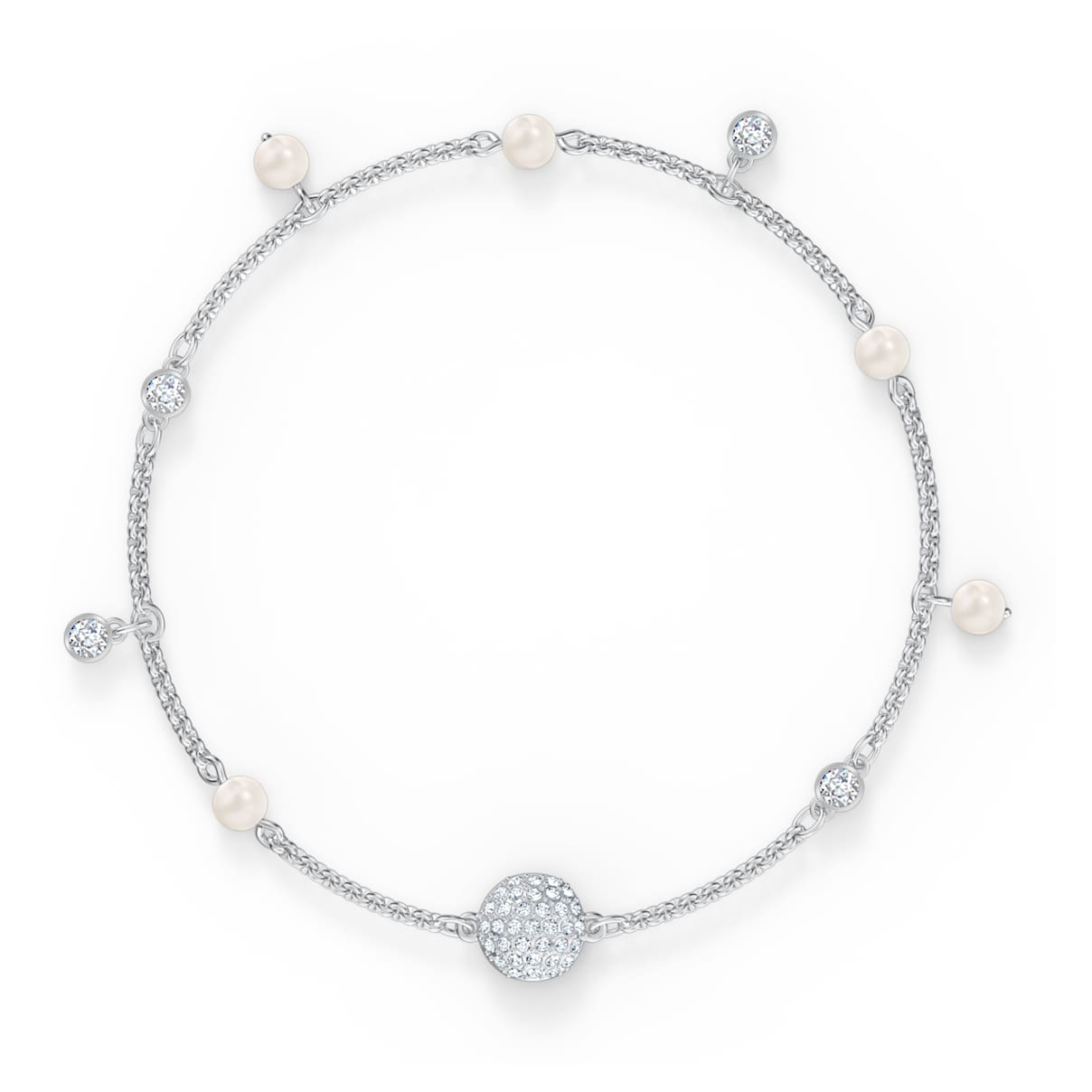 Swarovski Remix Collection Delicate Pearl strand, Magnetic closure, White, Rhodium plated
Swarovski Remix Collection Delicate Pearl strand, Magnetic closure, White, Rhodium plated