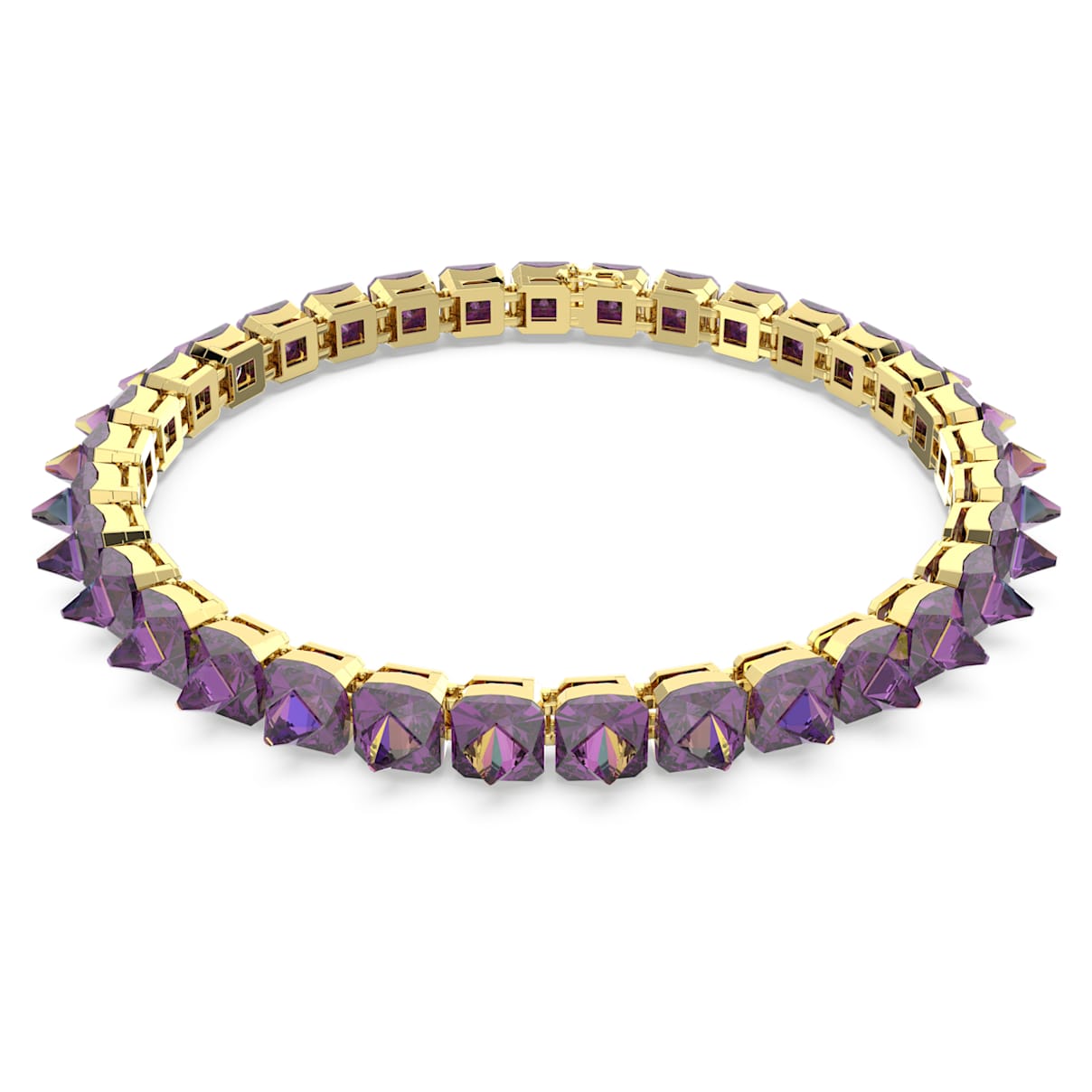Naszyjnik typu choker Matrix, Szlif rozetowy, Fioletowy, Powłoka w odcieniu złota
Naszyjnik typu choker Matrix, Szlif rozetowy, Fioletowy, Powłoka w odcieniu złota