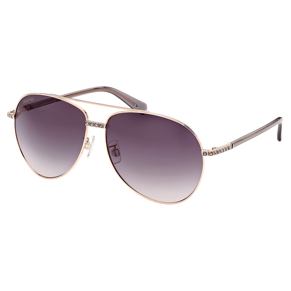 Sunglasses, Pilot shape, Gradient tint, SK0343-H 33B, Black