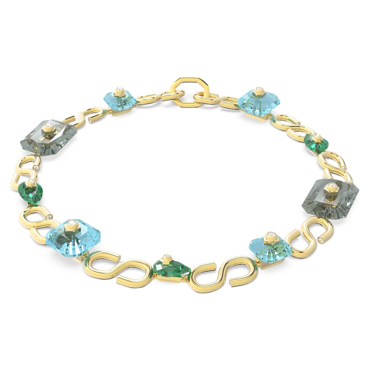 Collar Numina, Tallas mixtas, Multicolor, Baño tono oro 
Collar Numina, Tallas mixtas, Multicolor, Baño tono oro