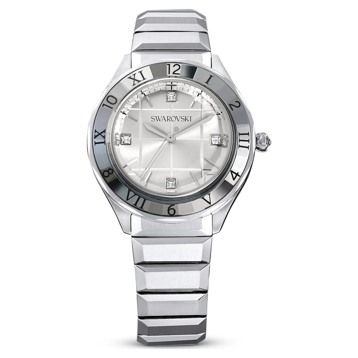 Watch, 37mm, Swiss Made, Metal bracelet, Silver Tone, Stainless steel
Watch, 37mm, Swiss Made, Metal bracelet, Silver Tone, Stainless steel