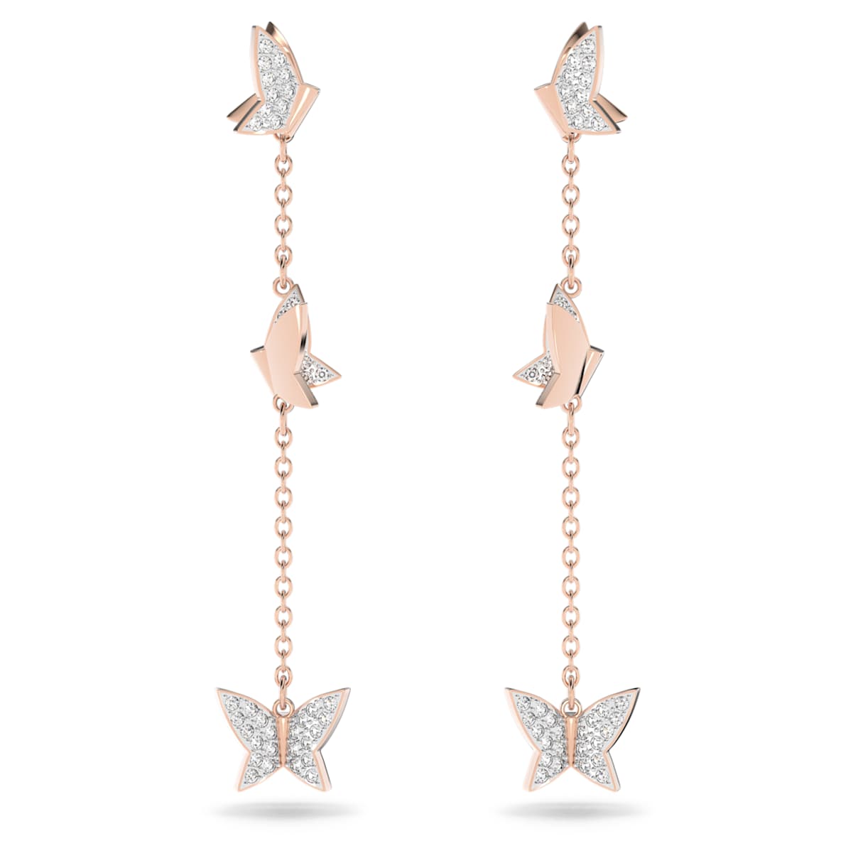 Orecchini pendenti Idyllia Lilia, Farfalla, Lunghi, Bianchi, Placcato color oro rosa
Orecchini pendenti Idyllia Lilia, Farfalla, Lunghi, Bianchi, Placcato color oro rosa