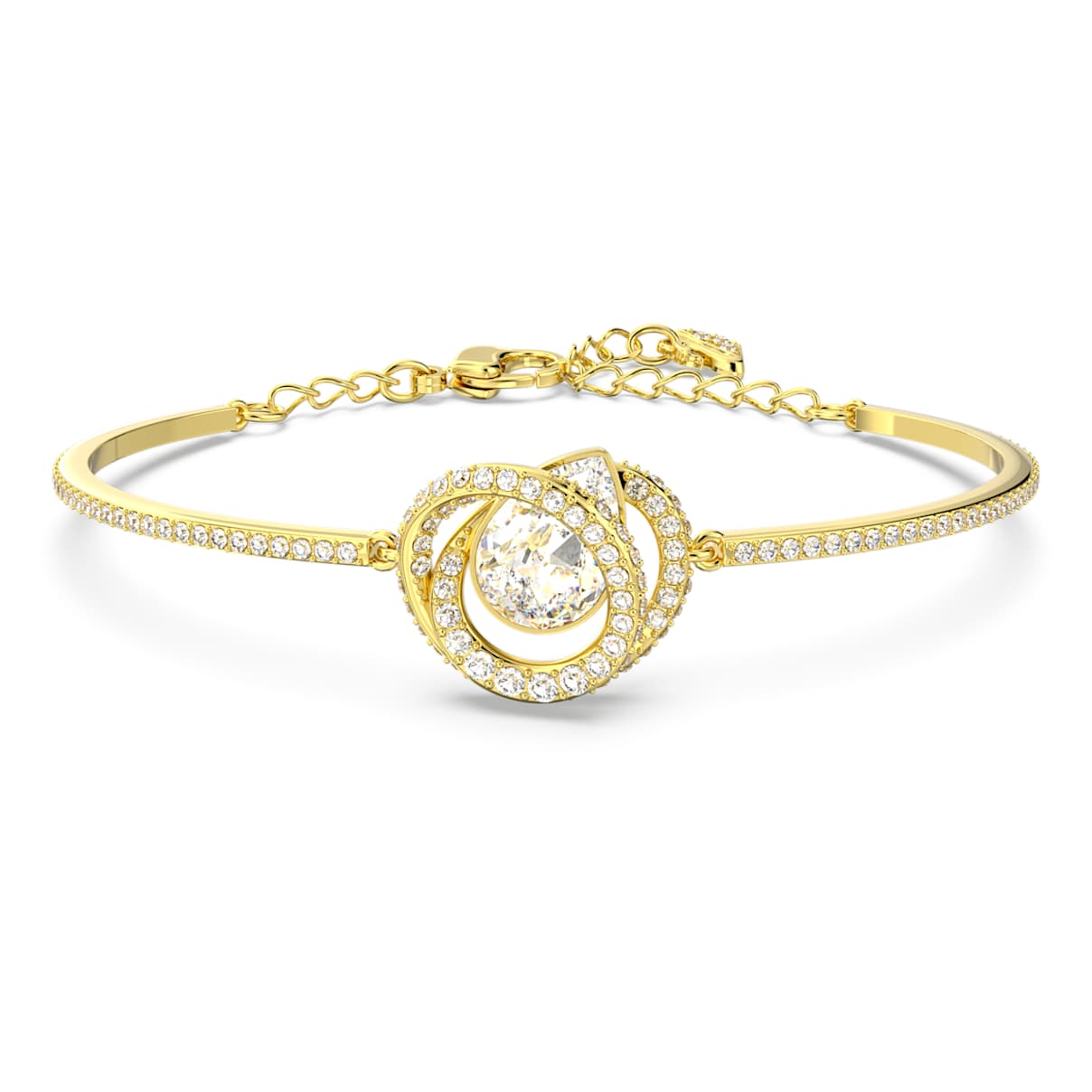 Generation bangle, White, Gold-tone plated
Generation bangle, White, Gold-tone plated