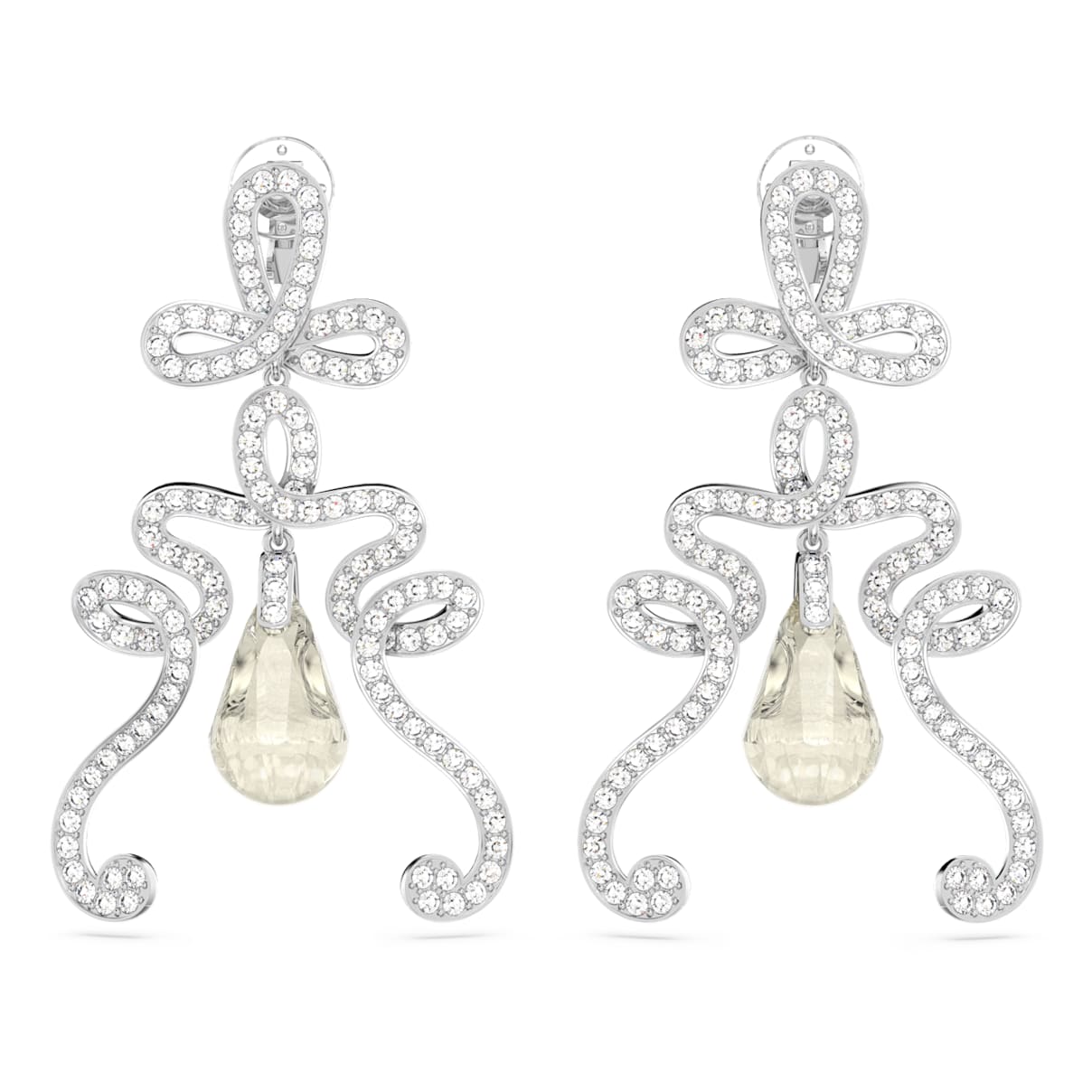Boucles d'oreilles clip Fluenta, Cristaux ravivés, Blanches, Métal rhodié
Boucles d'oreilles clip Fluenta, Cristaux ravivés, Blanches, Métal rhodié