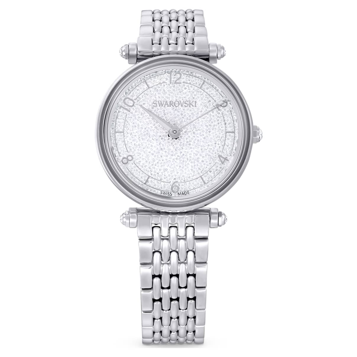 Crystalline Wonder watch, Swiss Made, Metal bracelet, Silver Tone, Stainless steel
Crystalline Wonder watch, Swiss Made, Metal bracelet, Silver Tone, Stainless steel
