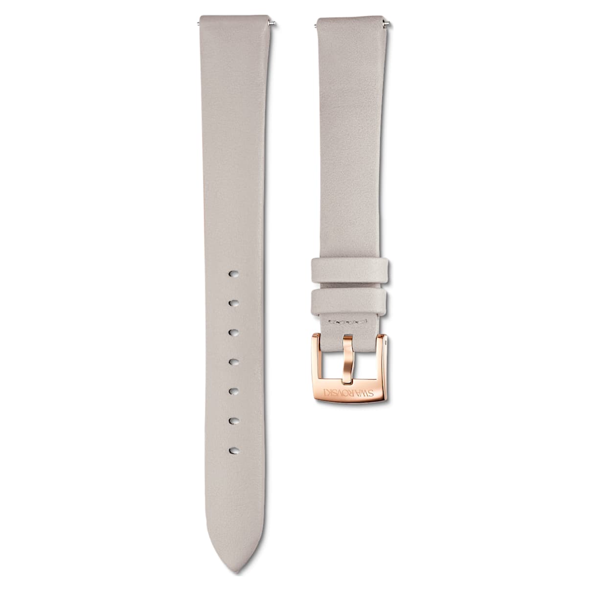 Bracelet de montre, Largeur : 14 mm (0,55 po), Cuir, Gris, Finition or rose
Bracelet de montre, Largeur : 14 mm (0,55 po), Cuir, Gris, Finition or rose