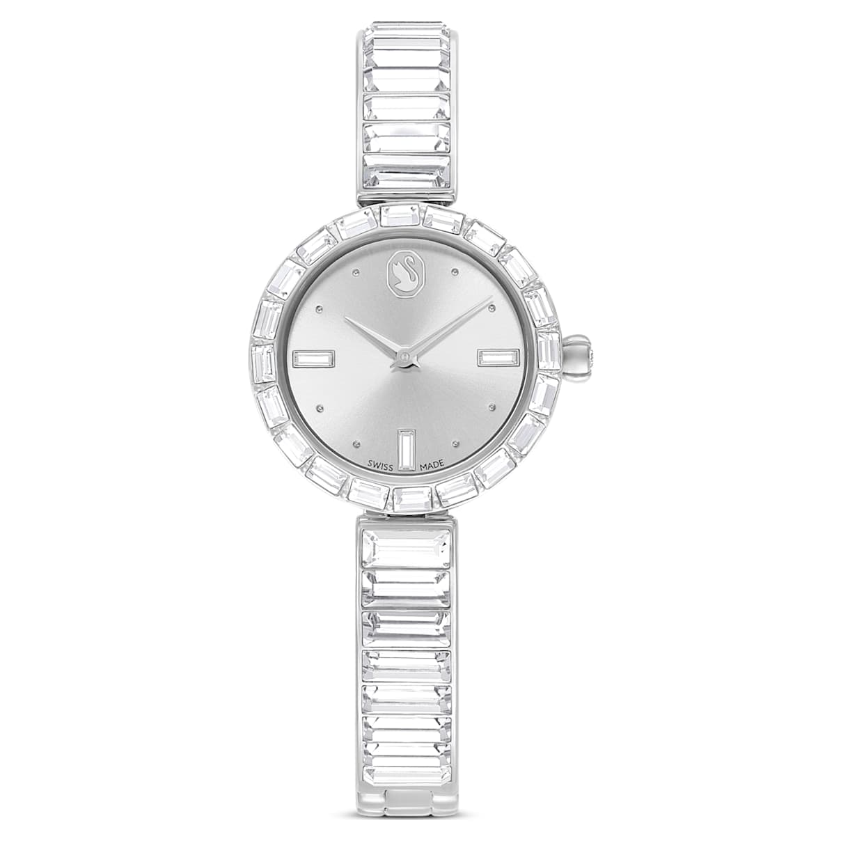 Montre Matrix Bangle, Fabriqué en Suisse, Bracelet en cristal, Blanc, Acier inoxydable
Montre Matrix Bangle, Fabriqué en Suisse, Bracelet en cristal, Blanc, Acier inoxydable