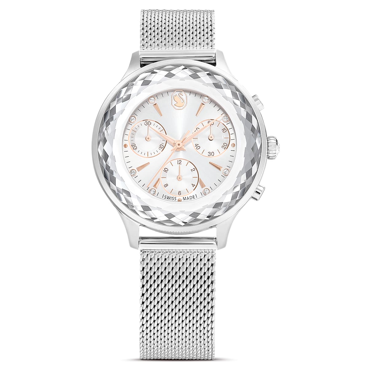 Zegarek Nova Chrono, Swiss Made, Metalowa bransoleta, W odcieniu srebra, Stal szlachetna
Zegarek Nova Chrono, Swiss Made, Metalowa bransoleta, W odcieniu srebra, Stal szlachetna