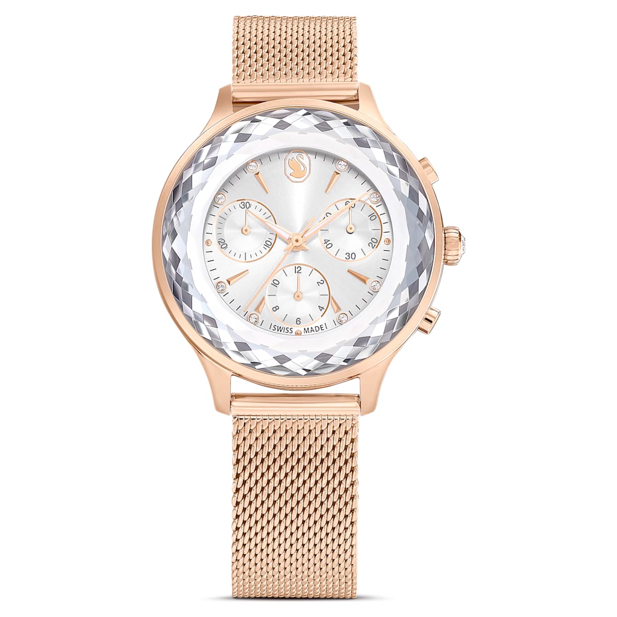 Nova Chrono watch, Swiss Made, Metal bracelet, Rose gold tone, Rose gold-tone finish
Nova Chrono watch, Swiss Made, Metal bracelet, Rose gold tone, Rose gold-tone finish