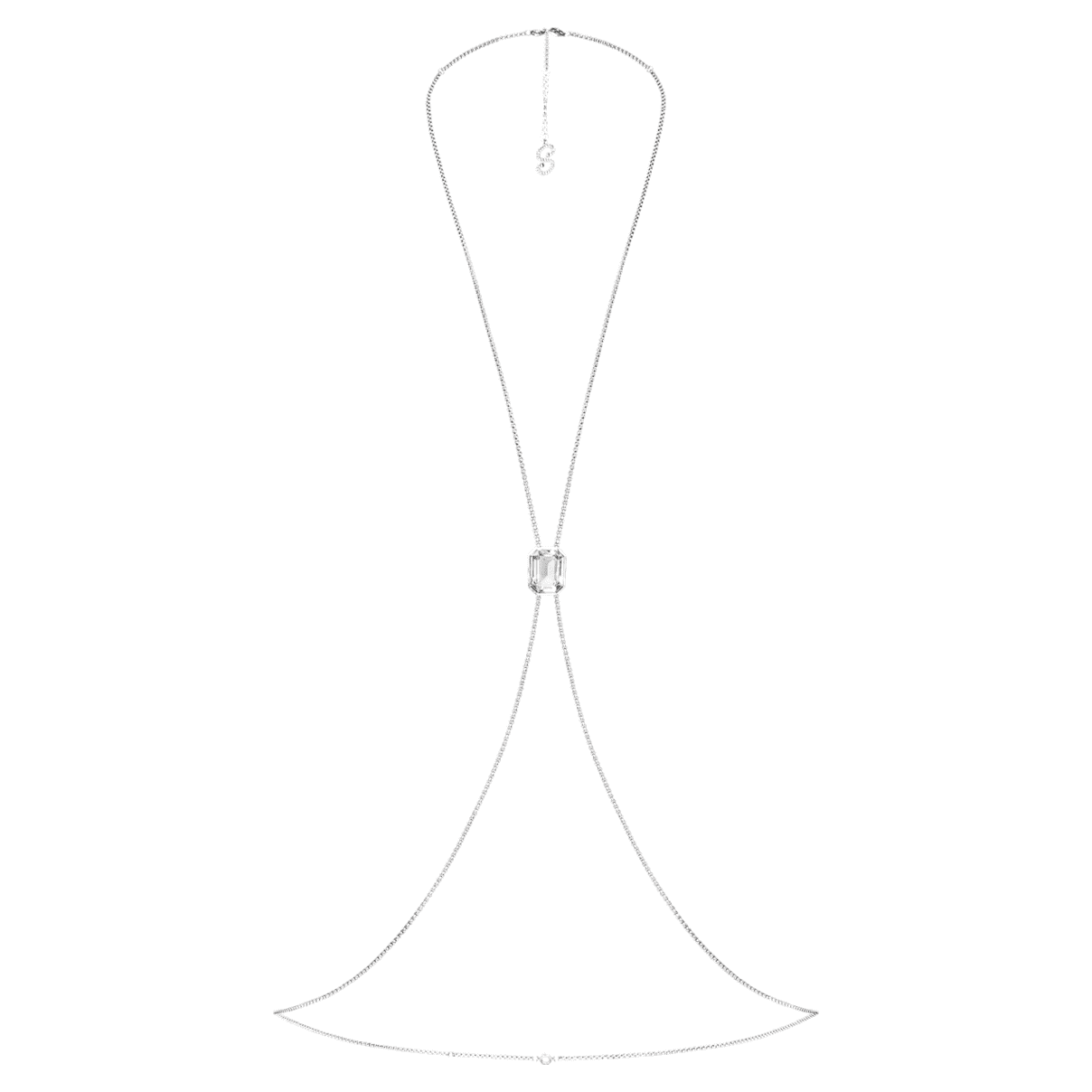 Swarovski x SKIMS Gioiello per il corpo, Taglio Octagon, Catena veneziana, A “X”, bianco, Acciaio inossidabile
Swarovski x SKIMS Gioiello per il corpo, Taglio Octagon, Catena veneziana, A “X”, bianco, Acciaio inossidabile