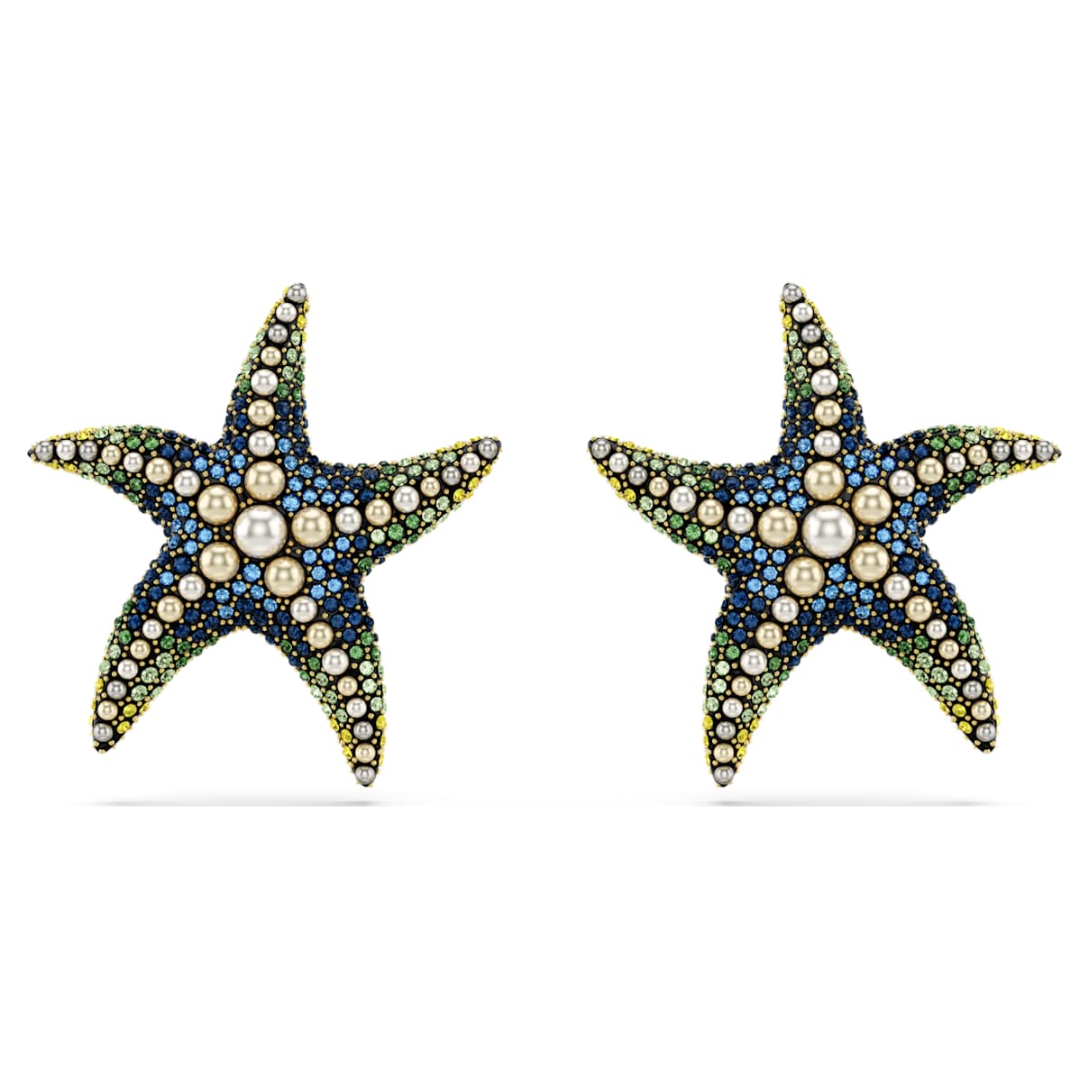 Idyllia stud earrings, Crystal pearl, Starfish, Larges, Multicoloured, Gold-tone plated
Idyllia stud earrings, Crystal pearl, Starfish, Larges, Multicoloured, Gold-tone plated