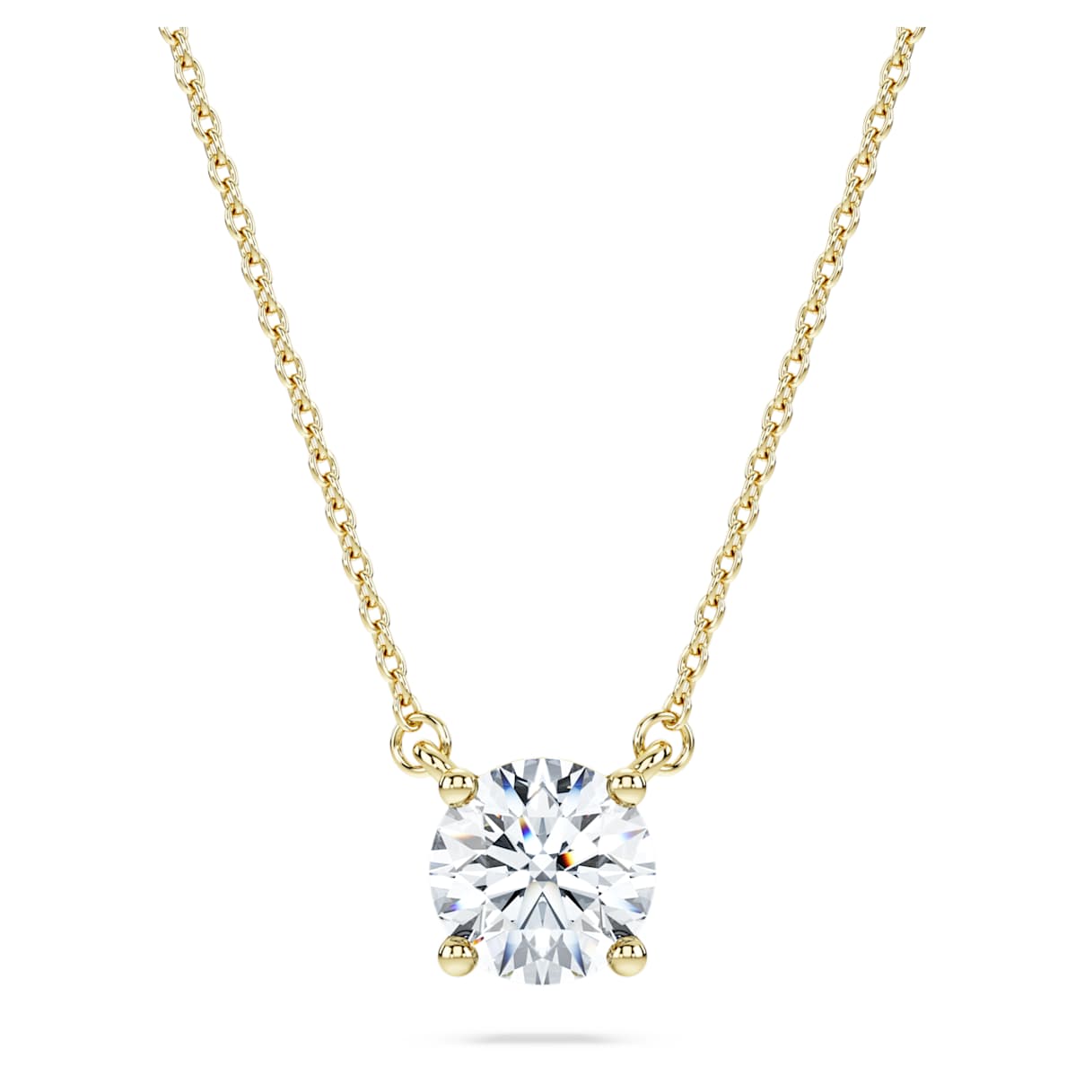 Eternity solitaire pendant, Lab-grown diamonds 1 ct tw, Round shape, 14K yellow gold
Eternity solitaire pendant, Lab-grown diamonds 1 ct tw, Round shape, 14K yellow gold