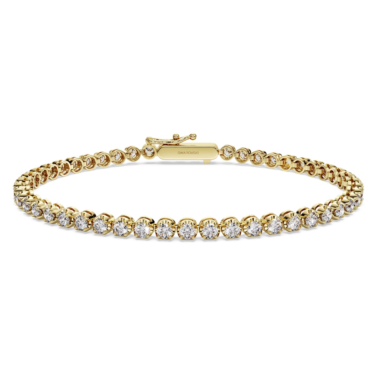 Eternity Tennis bracelet, Lab-grown diamonds 2.5 ct tw, Round shape, 14K yellow gold
Eternity Tennis bracelet, Lab-grown diamonds 2.5 ct tw, Round shape, 14K yellow gold