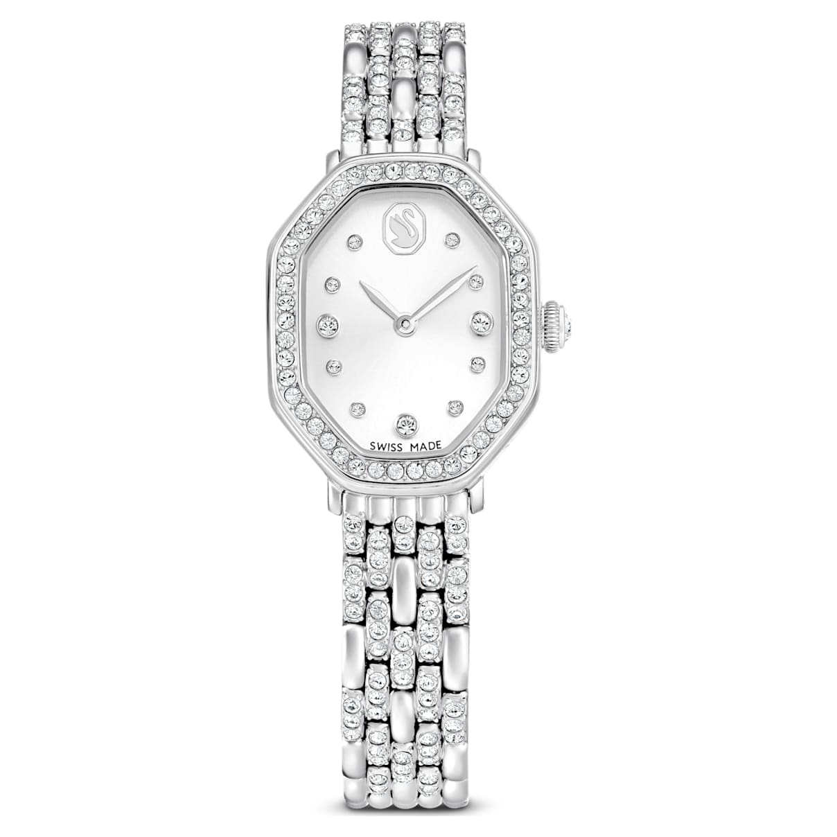 Dextera Octagon watch, Swiss Made, Metal bracelet, Silver tone, Stainless steel
Dextera Octagon watch, Swiss Made, Metal bracelet, Silver tone, Stainless steel