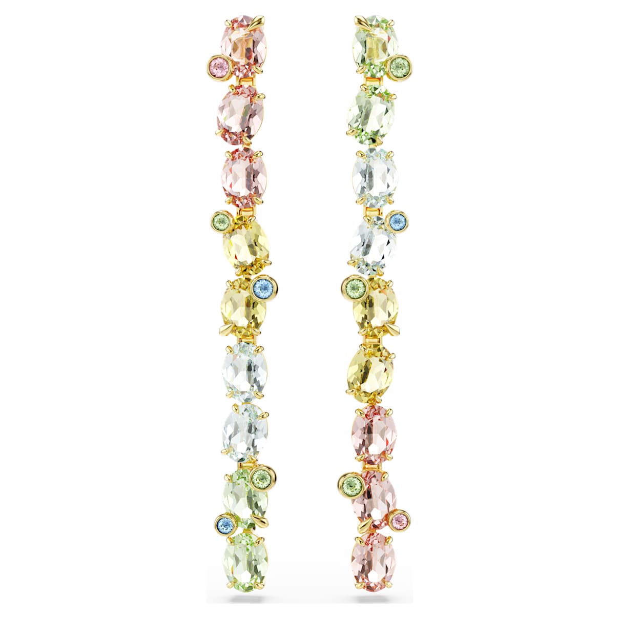 Gema Drop-Ohrhänger, Asymmetrisches Design, Verschiedene Schliffe, Lang, Mehrfarbig, Goldlegierungsschicht
Gema Drop-Ohrhänger, Asymmetrisches Design, Verschiedene Schliffe, Lang, Mehrfarbig, Goldlegierungsschicht