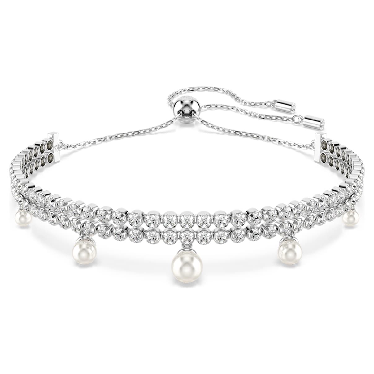 Ariana Grande x Swarovski bracelet, Crystal pearl, Round cut, White, Rhodium plated
Ariana Grande x Swarovski bracelet, Crystal pearl, Round cut, White, Rhodium plated
