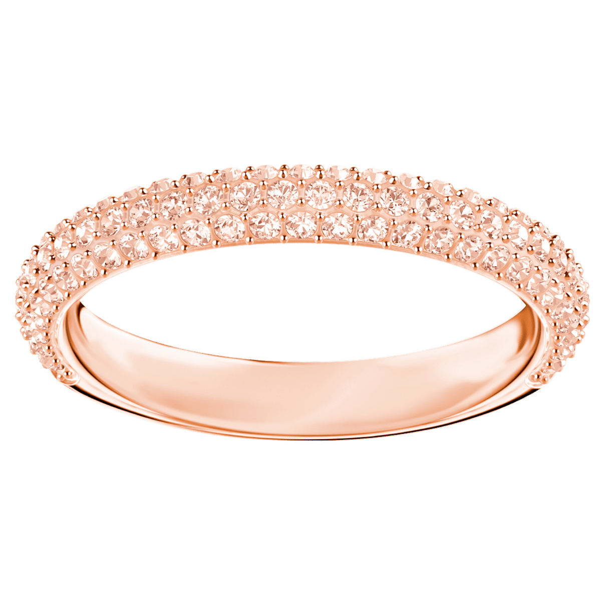Swarovski Stone ring, Pink, Rose-gold tone plated