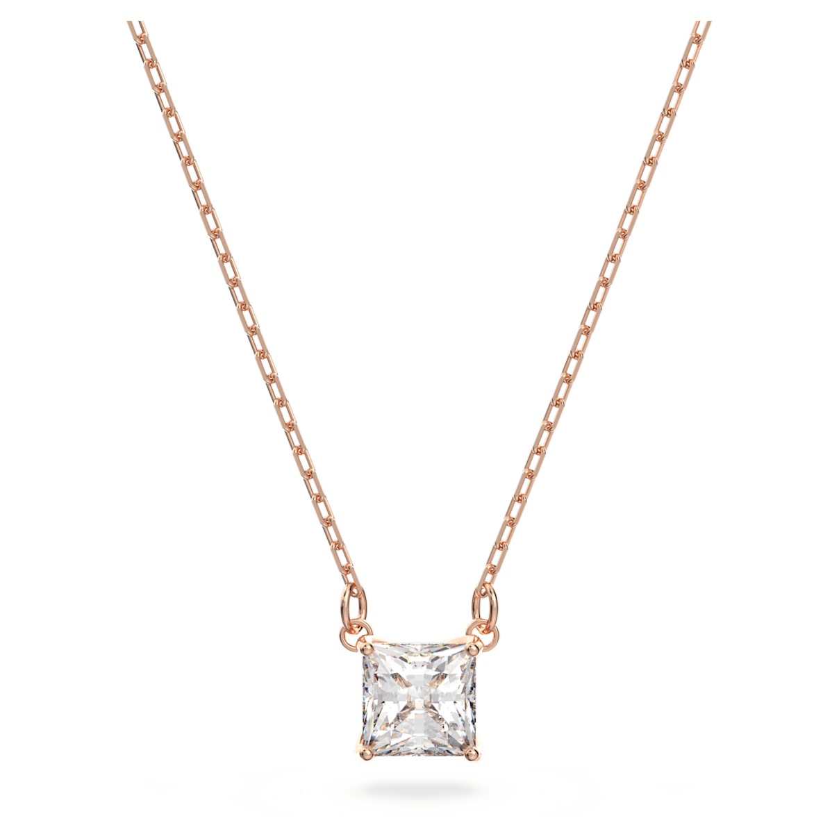 Swarovski Attract 项链, 方形切割, 白色, 镀玫瑰金色调
Swarovski Attract 项链, 方形切割, 白色, 镀玫瑰金色调