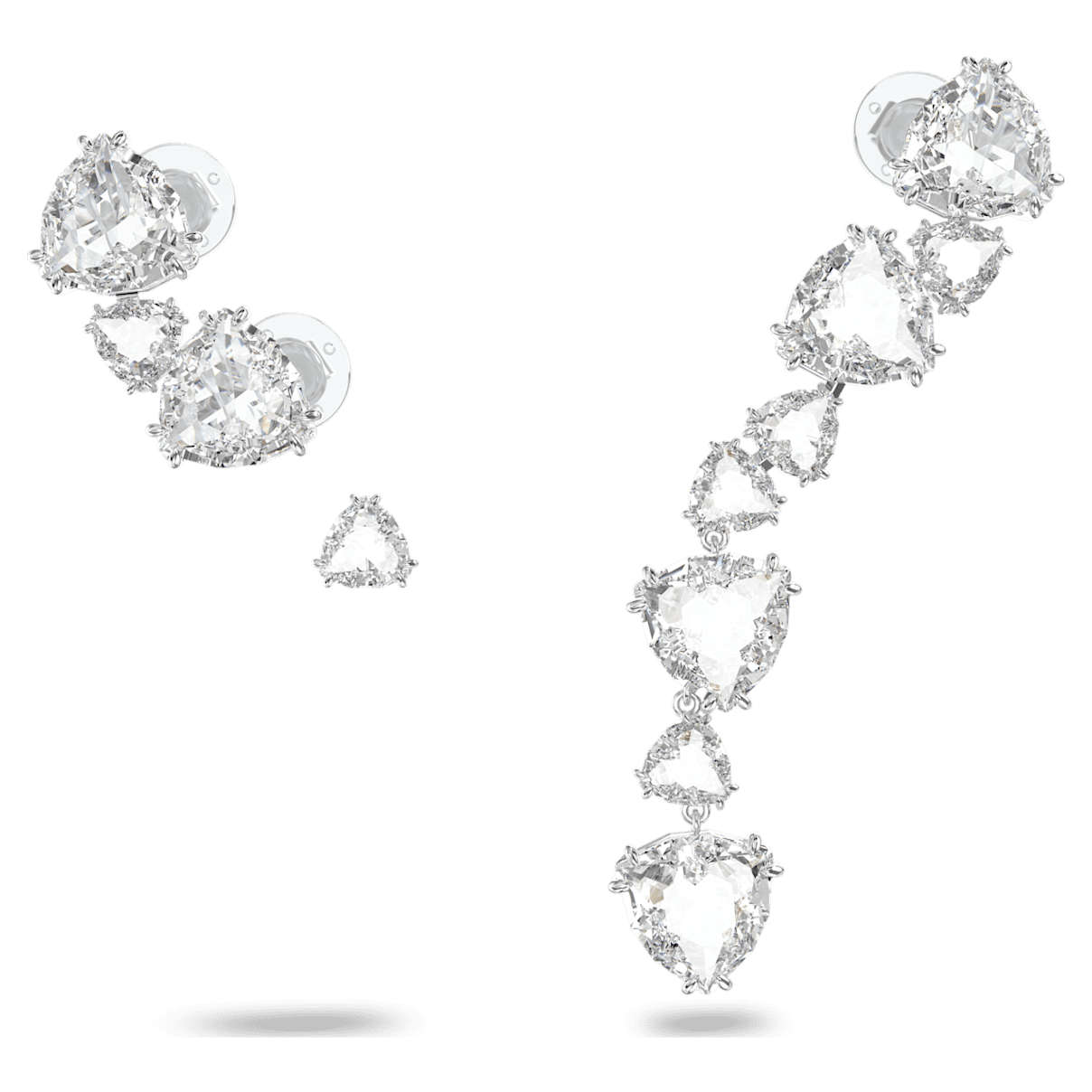 Swarovski Millenia ear cuff, Set (3), Asymmetrical design, White, Rhodium plated
Swarovski Millenia ear cuff, Set (3), Asymmetrical design, White, Rhodium plated