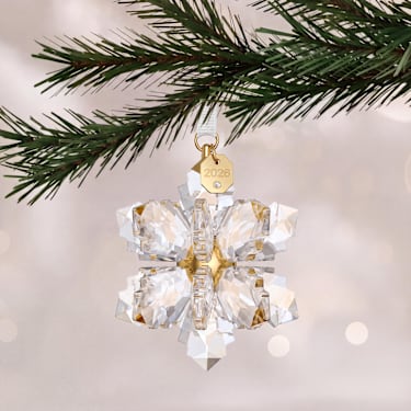 Annual Edition 3D Ornament 2026, White | Swarovski