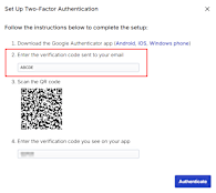Enter verification code