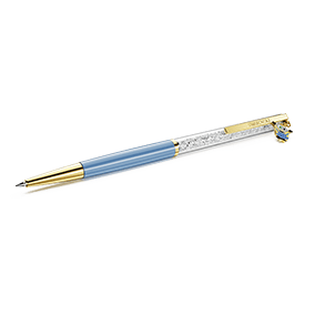 Długopis Crystalline, Minionki, Niebieski, Powłoka w odcieniu złota