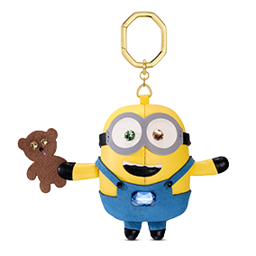 Zawieszka do torebki Minions, Różnokolorowa, Powłoka w odcieniu złota