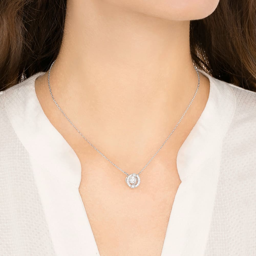 Sparkling dance round necklace clearance