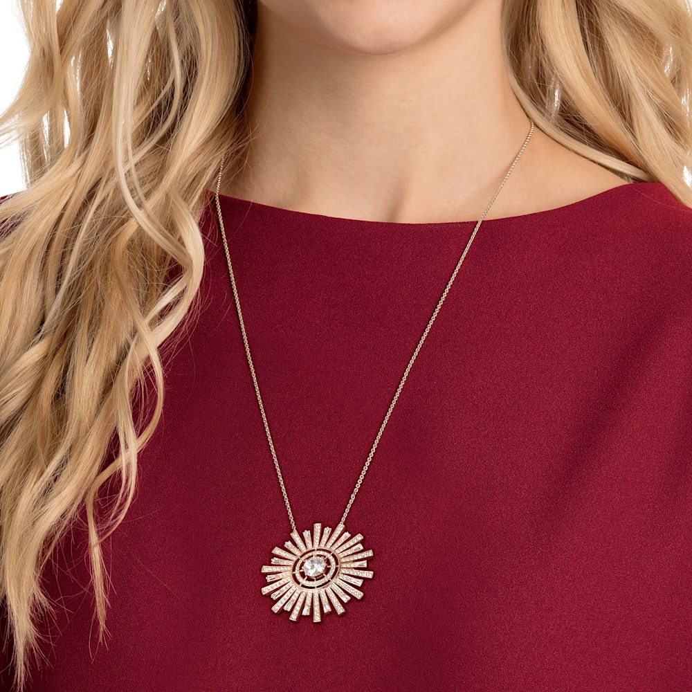 Swarovski Symbolic Necklace White Rose-Gold Tone Plated - Swarovski Sparkling Dance Ladies Rose Gold Plated White / Registration on or use of this site constitutes acceptance of our terms of servic.