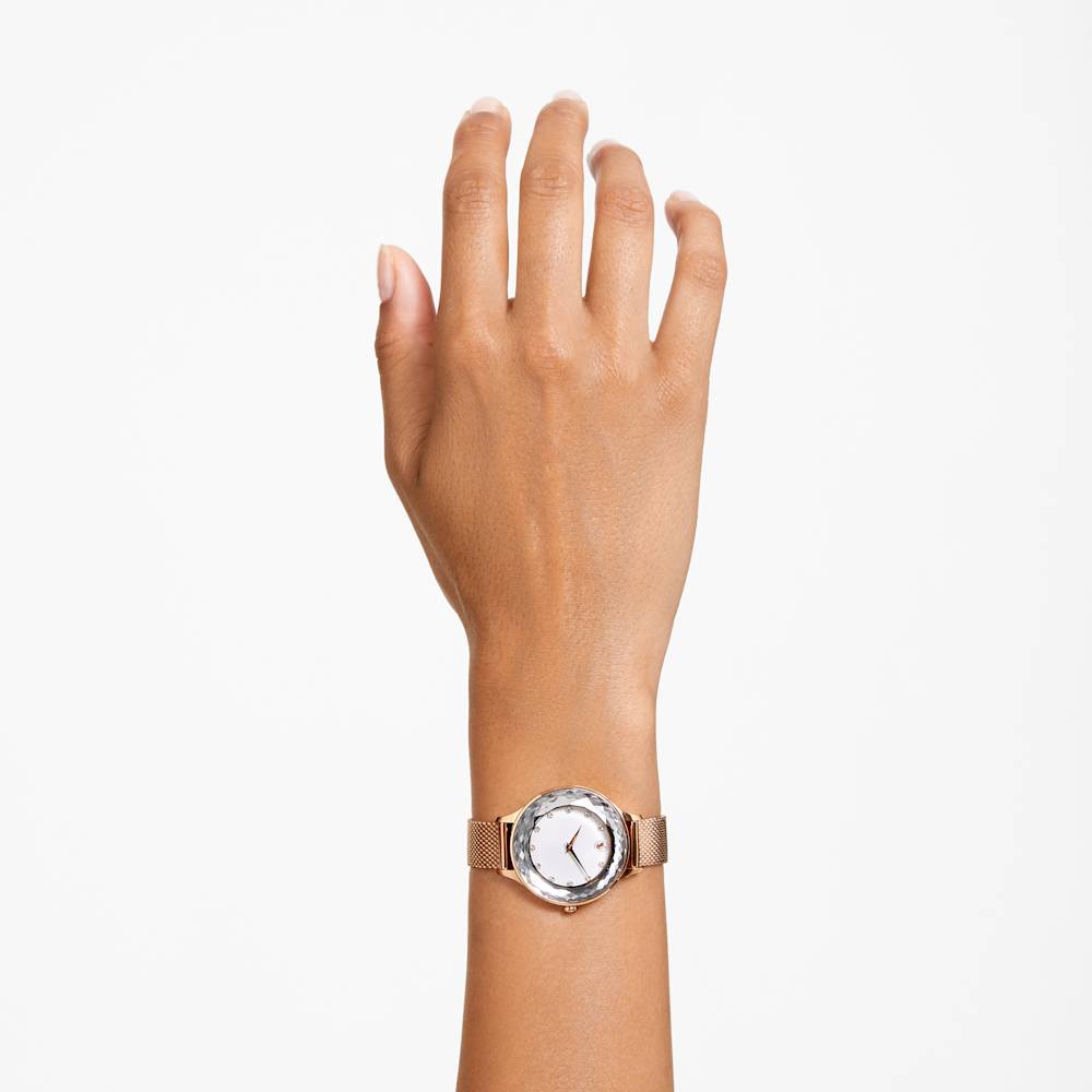 Octea Nova watch, Swiss Made, Metal bracelet, Rose gold tone, Rose gold