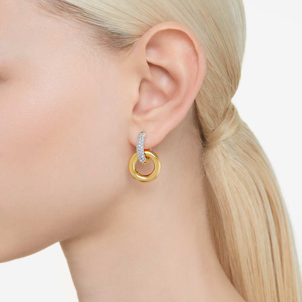 Gold Hoops Earrings For Women BaubleBar Samara 18K Gold Plated