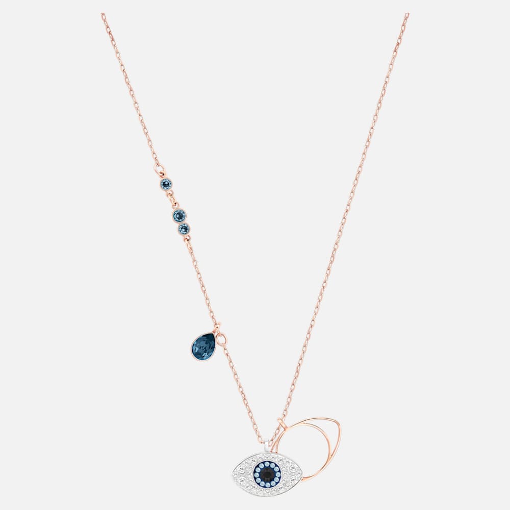 Swarovski Symbolic Evil Eye Pendant, Blue, Mixed metal finish