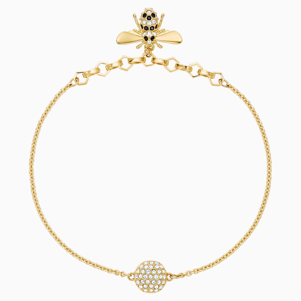 Swarovski Remix Collection Bee Strand Black Gold Tone Plated Swarovski Com