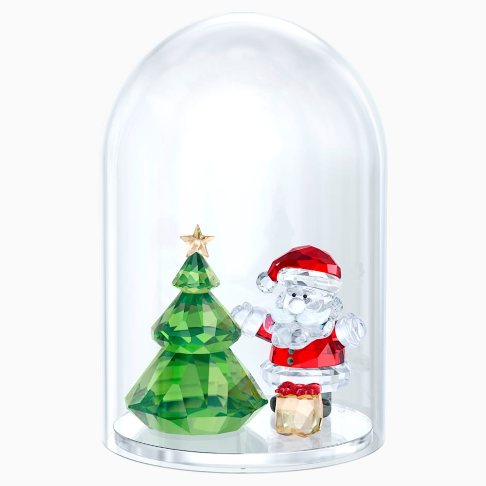 Bell Jar Christmas Tree Santa Swarovski Com