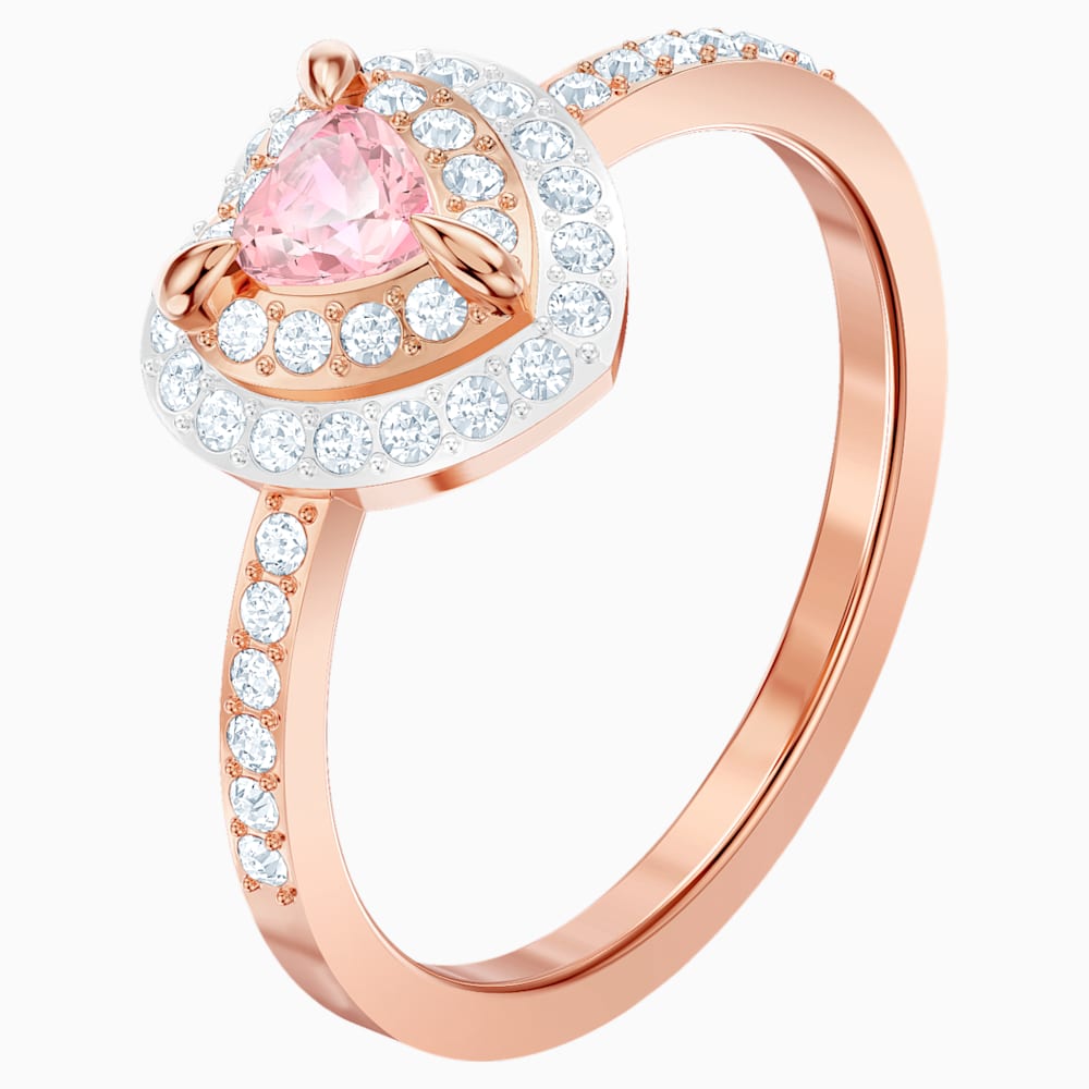 One Ring, Multicolored, Rosegold tone plated