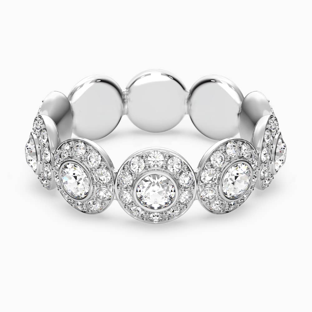 Bague Angelic, blanc, Métal rhodié | Swarovski.com