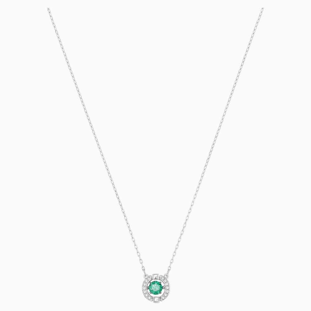 Swarovski Sparkling Dance Kolye Yesil Rodyum Kaplama Swarovski Com