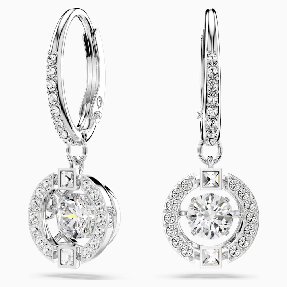 Swarovski sparkling earrings clearance