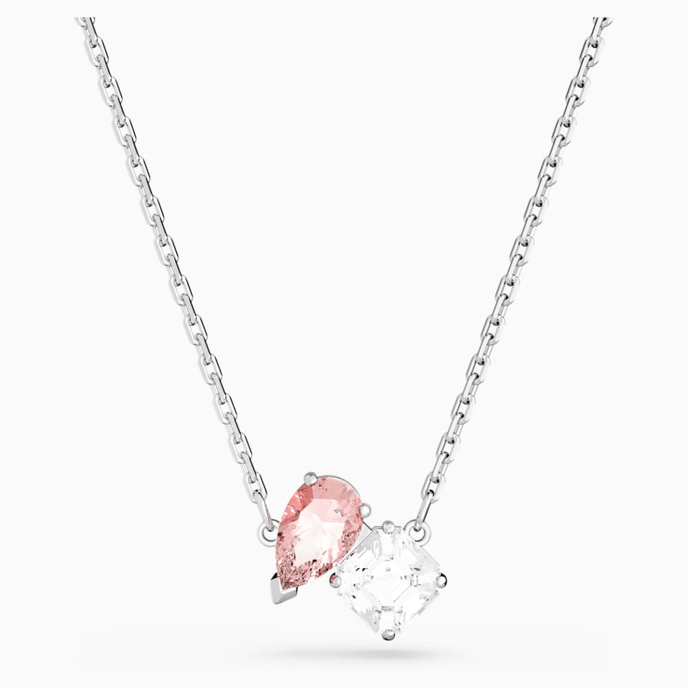 Attract Soul Kolye Pembe Rodyum Kaplama Swarovski Com