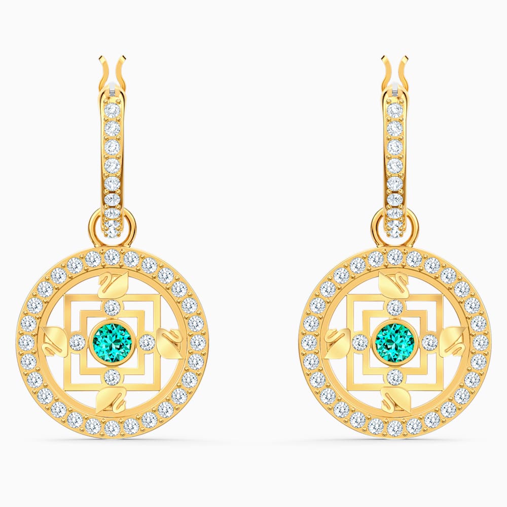 Swarovski Symbolic Mandala Halka Kupeler Yesil Altin Rengi Kaplama Swarovski Com