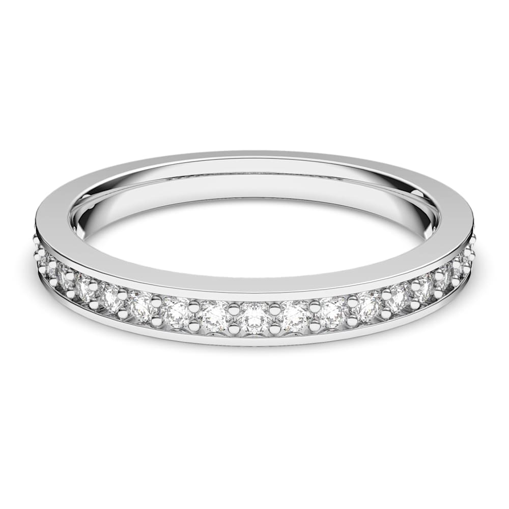 Matrix リング, ホワイト, ロジウム・プレーティング | Swarovski