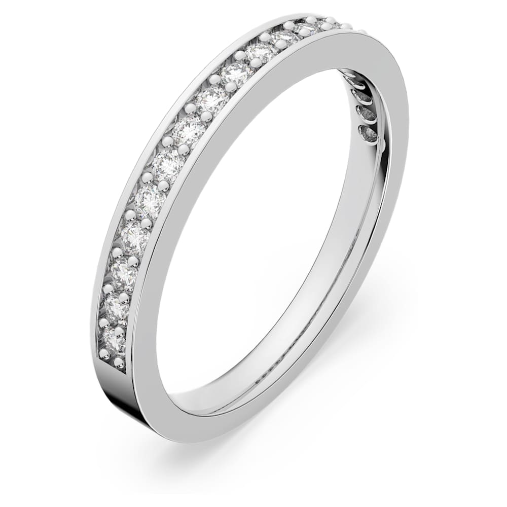 Rare ring, White, Rhodium plated