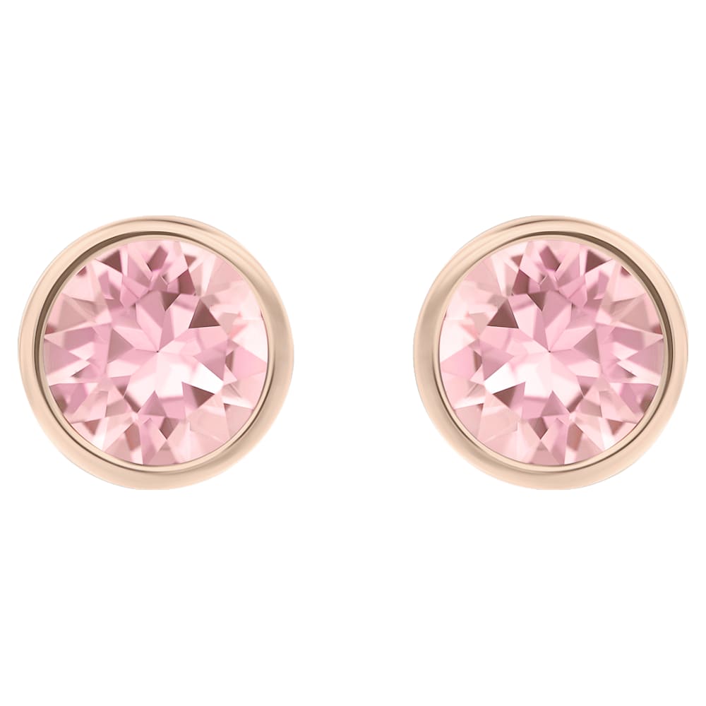 Pink swarovski earrings outlet