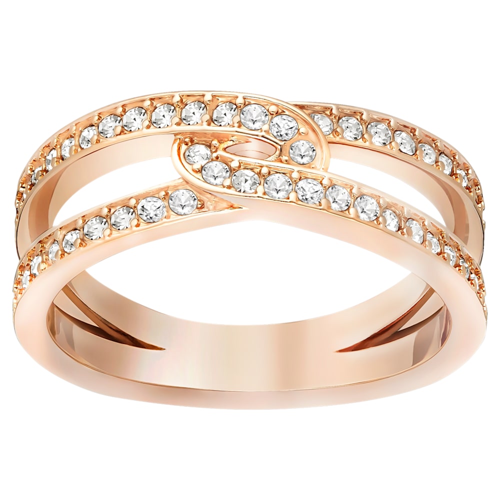 Creativity Ring White Rose Gold Plating