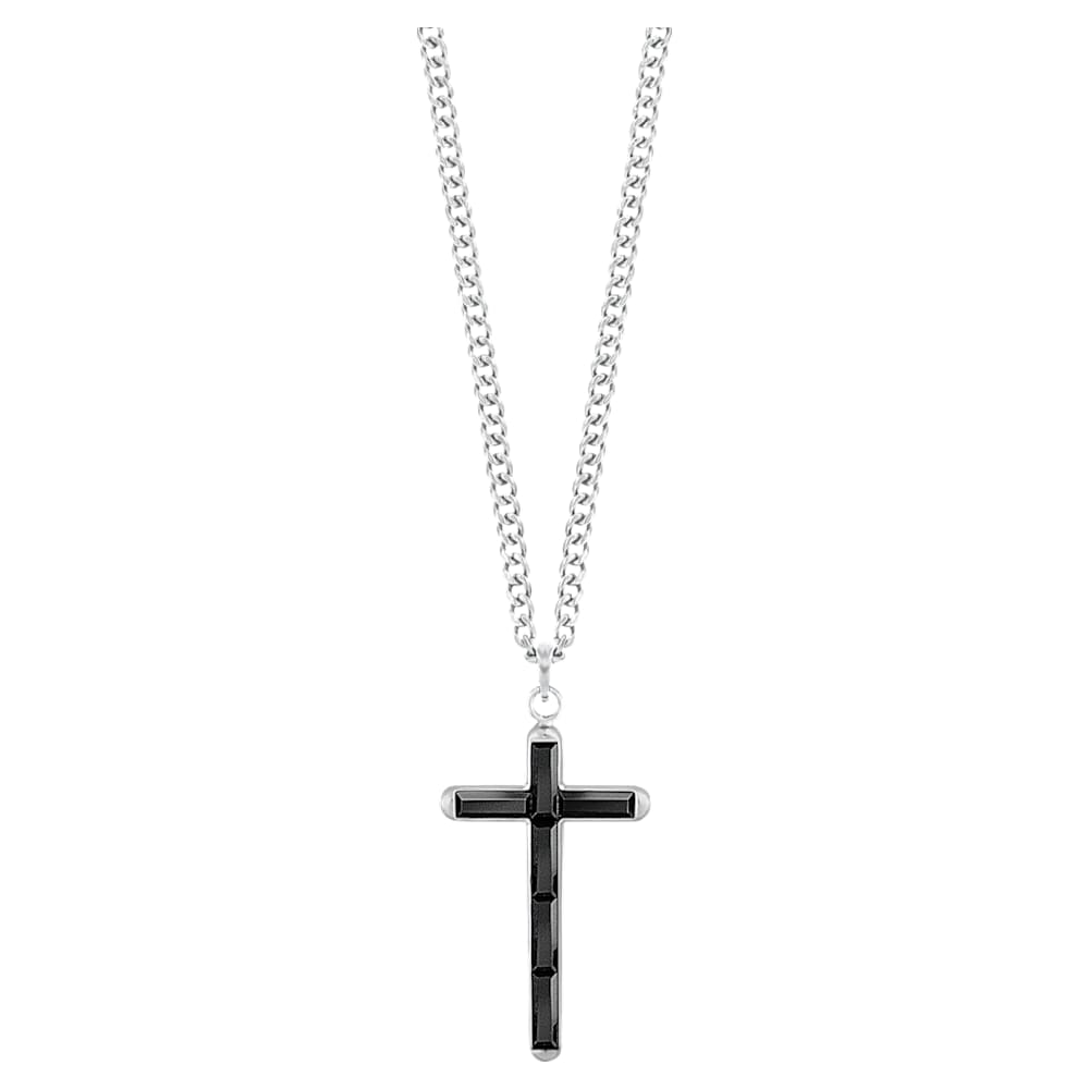Pendentif Govern Cross, noir, acier inoxydable Pendentif Govern Cross, noir, acier inoxydable