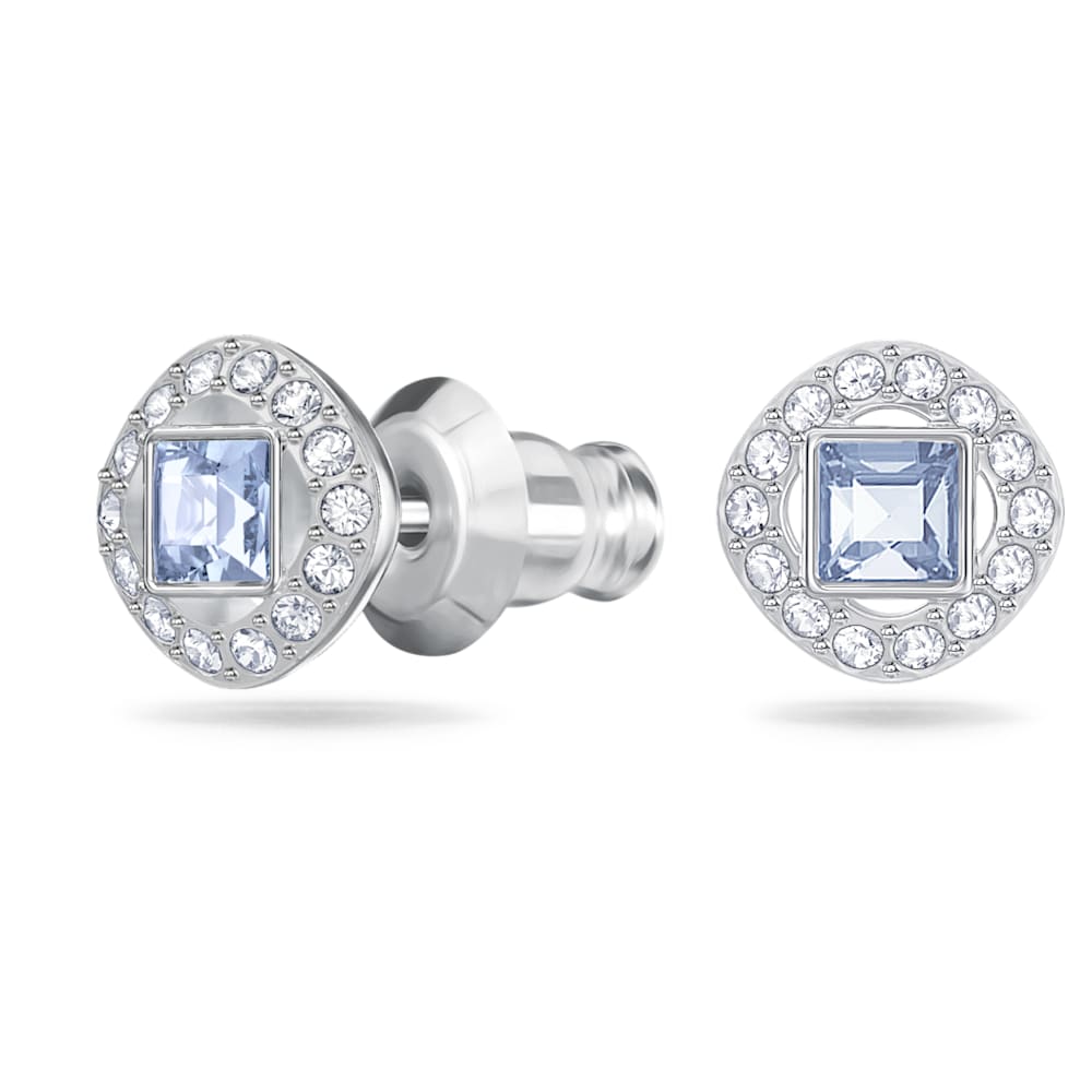 Swarovski blue stud earrings clearance